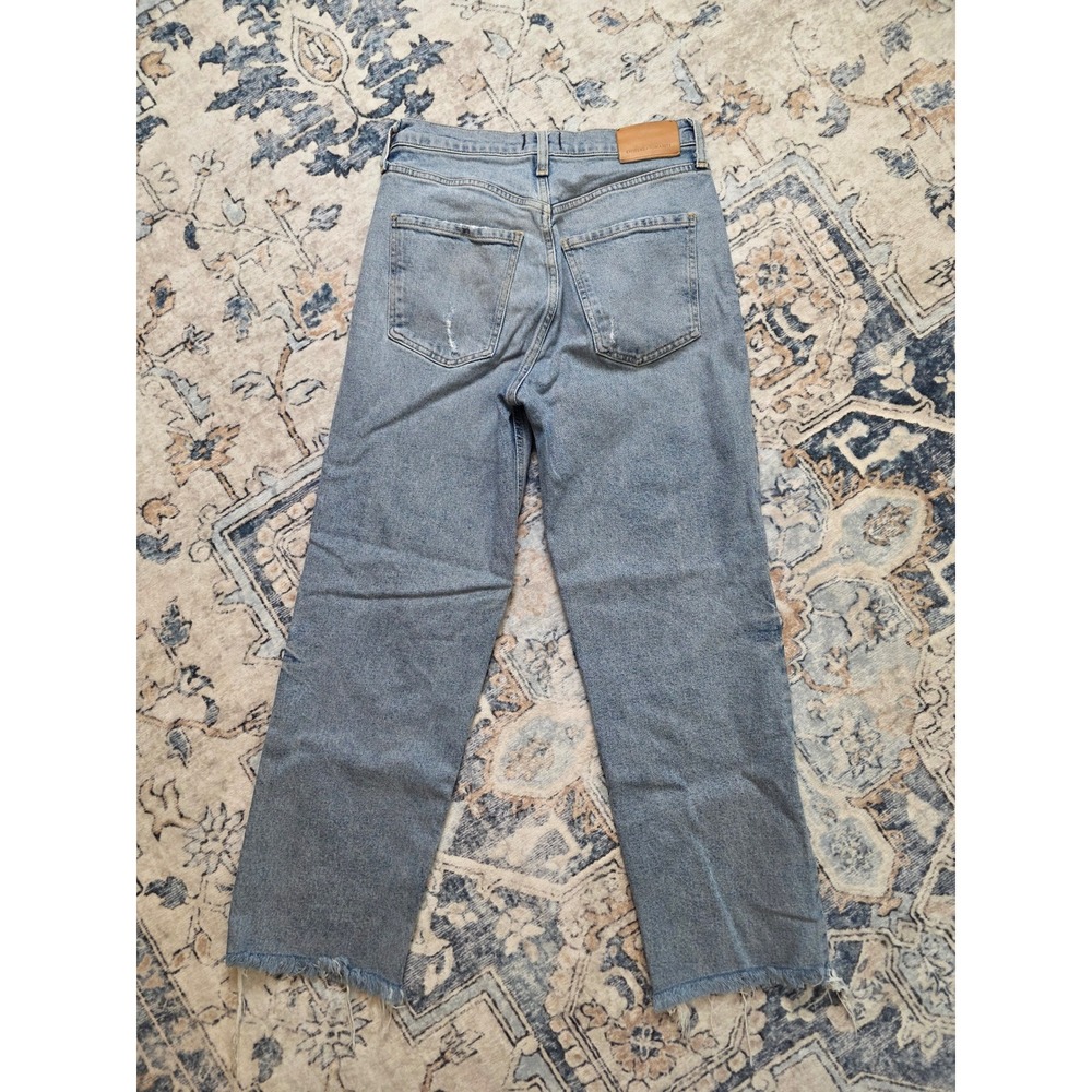 NWOT Citizens of Humanity Women's 26 Florence Wide Straight Leg Denim Fray Jeans